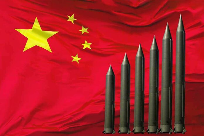 China,Weapon.,Armament,Growth,Concept.,Abstract,Rockets,Mock-ups,On,The