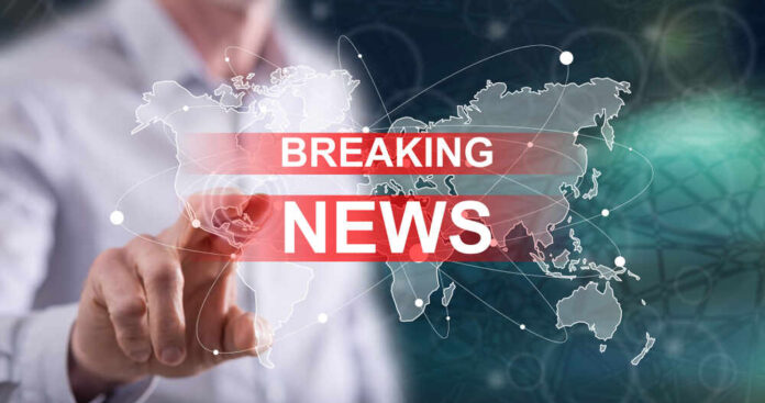 shutterstock_1357251539.jpg featured image Breaking news graphic over world map background.