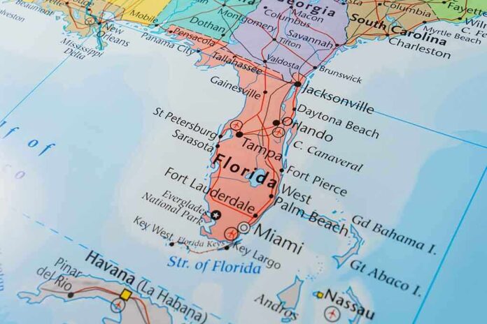 575877424 featured image Close-up map of Florida and surrounding areas.