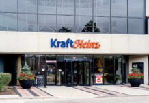 Kraft Heinz office entrance with closed sign