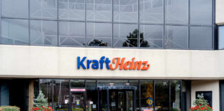 Kraft Heinz office entrance with closed sign