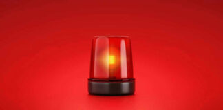 Red emergency light