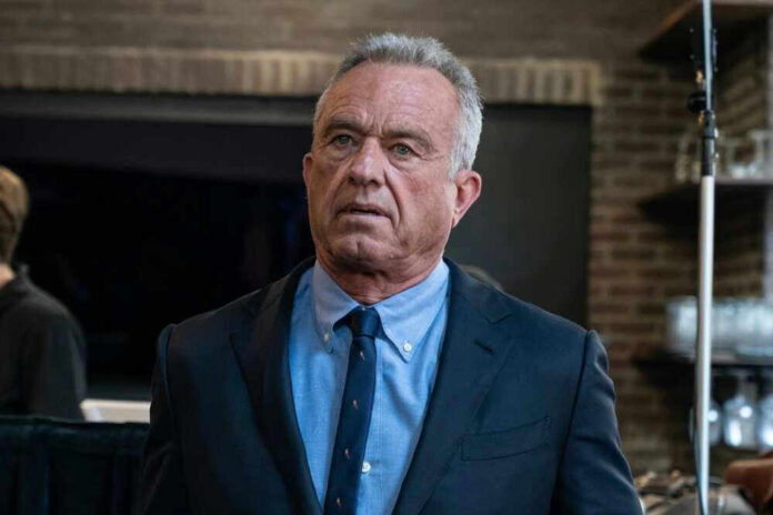 Robert F Kennedy JR in suit indoors