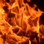 Historic Synagogue TORCHED — FBI Takes Over Investigation Close-up of vibrant flames with an orange glow