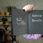 RECALL DISASTER — 173K Cars Impacted Book with Vehicle Recalls and law symbol