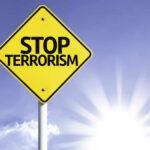 Stop terrorism sign