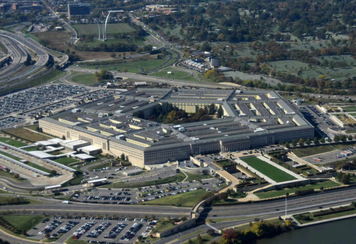 Aerial view of the Pentagon
