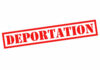 Illegals FLEEING America — Huge New Numbers Red deportation stamp on white background