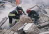 VIDEO: Mall Blast, Chimney Crash — Chaos After Quake Rescue workers search rubble at a disaster site