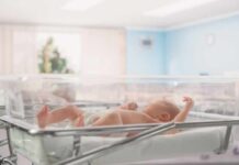 Leftist Media Pounces On THIS Baby?! Newborn baby lying in a transparent crib in a hospital nursery
