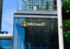 Microsoft’s AI Spin, 4,800 Jobs Gone Microsoft sign in a city street