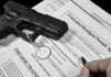 Judge Torpedoes 90-Year Gun Law Handgun on concealed carry permit application forms.