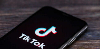 TikTok logo on smartphone screen.