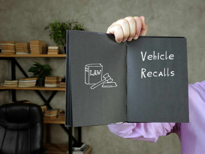 shutterstock_1894322659 Book with Vehicle Recalls and law symbol