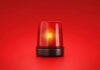 Deadly Shaft, Bodies Pile Up Red emergency light on red background