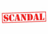 Elite School, Gruesome Scandal, Massive Bill Red stamp with the word scandal