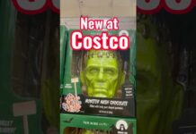 Costco’s Monster Head Causes Aisle Mayhem Frankenstein Monster Mash Chocolate filled with gummies at Costco #costco #chocolate #halloween 
