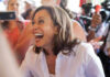BOMBSHELL: Kamala Joins Political Wildcard Kamala Harris smiling in a crowd