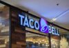 Taco Bell storefront sign with illuminated logo