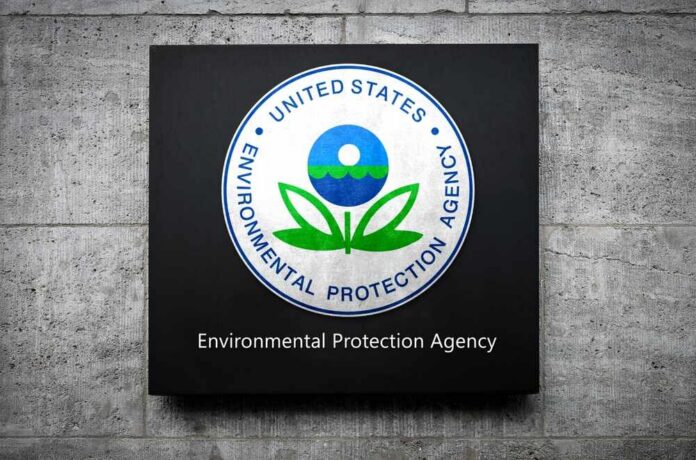 Environmental Protection Agency emblem on a wall plaque