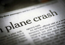 Deadly Plane Crash: Four Generations Lost Newspaper headline about a plane crash.