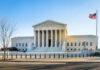 Trump Scores Big Win At Supreme Court Supreme Court building with columns and U.S. flag