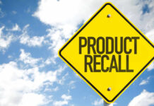 Amazon Medicine Pulled – What’s Wrong? Yellow product recall sign against cloudy sky
